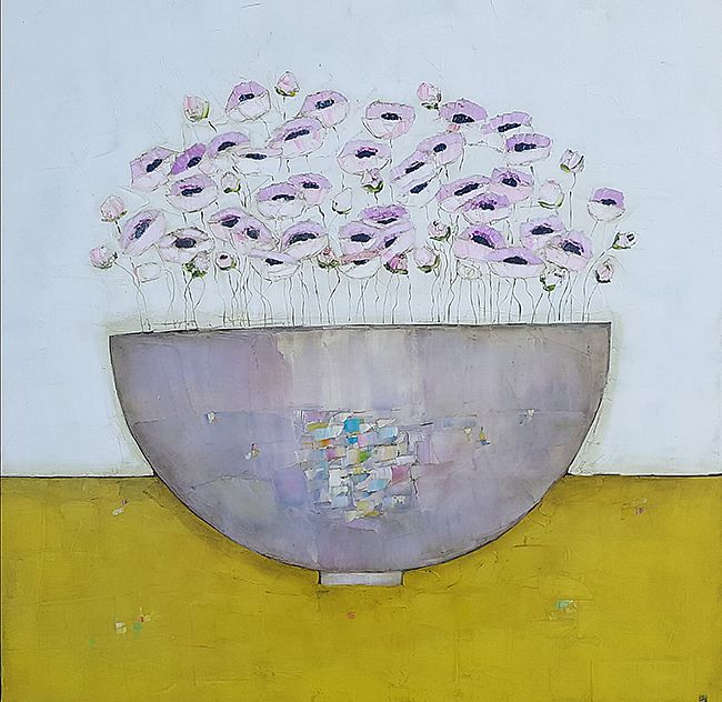 Eithne  Roberts - All pink and mustard
